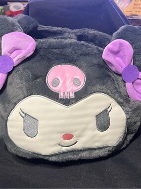 Make me an offer! Sanrio Kuromi Plush shoulder Bag - Black, Pink & Purple